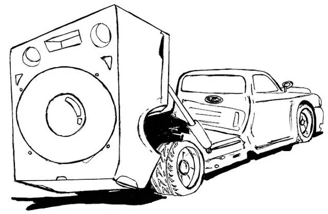 Desenhos de carros para pintar