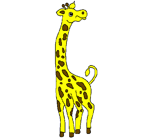 Desenhos Coloridos de Girafas - Toda Atual