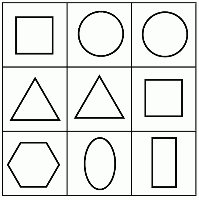 Desenhos para colorir de formas geométricas Desenhos para colorir de formas geométricas