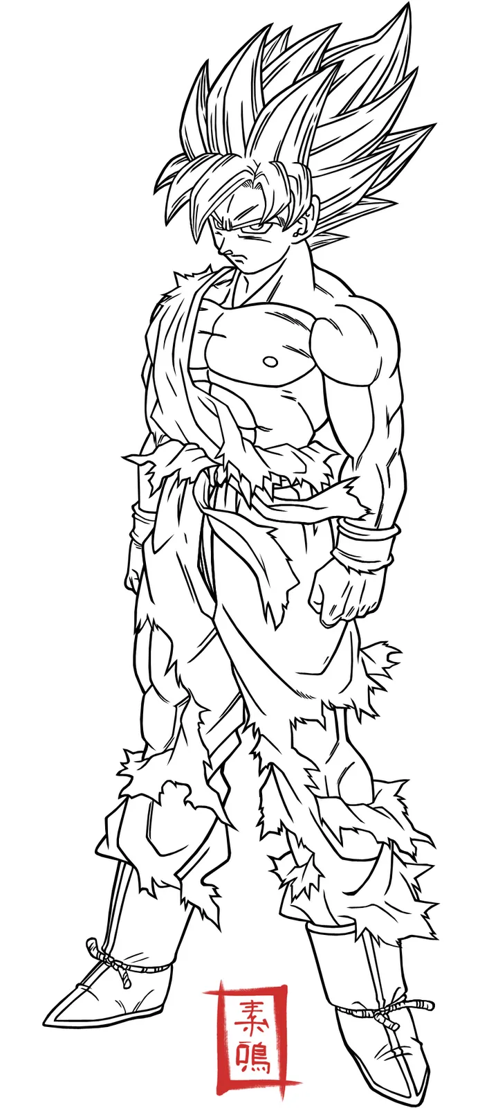 Desenhos do Goku para Colorir