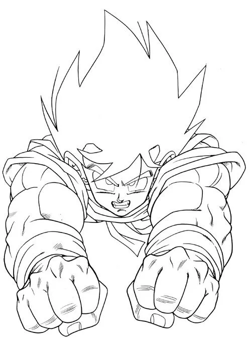 Desenhos do Goku para Colorir