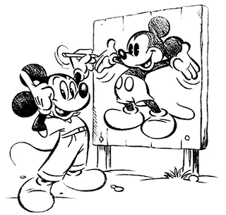 desenhos do Mickey Pintando para pintar - desenhos para colorir desenhos do Mickey Pintando para pintar - desenhos para colorir