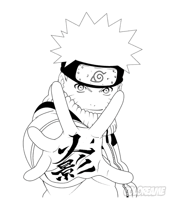 Desenho para colorir e para imprimir do Naruto - Imagui