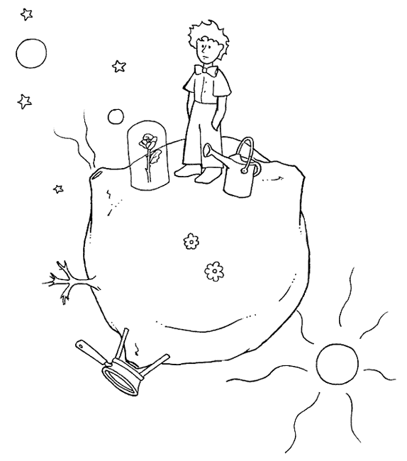 Desenhos do Pequeno Príncipe para Colorir - Atividades Pedagogicas Desenhos do Pequeno Príncipe para Colorir - Atividades Pedagogicas