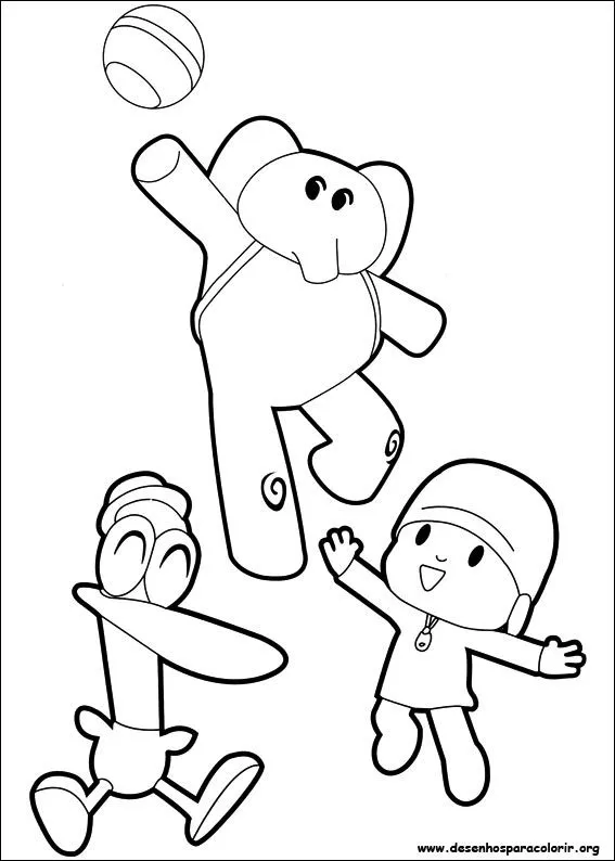 Desenhos do Pocoyo para colorir
