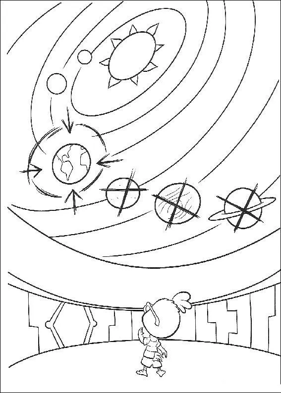 Desenhos do Sistema Solar para Colorir