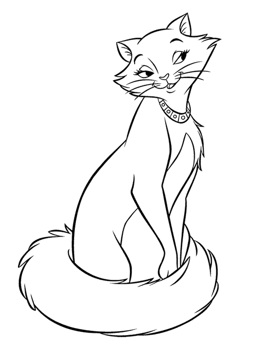 Desenhos da Gatinha Marie para Colorir - Toda Atual Desenhos da Gatinha Marie para Colorir - Toda Atual