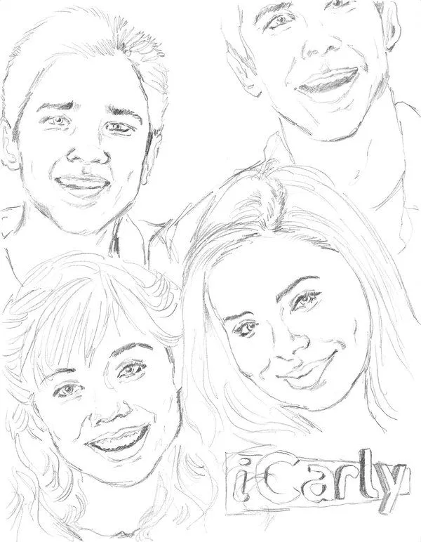 Desenhos da Icarly para Colorir