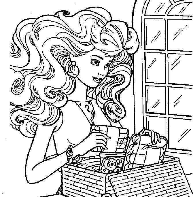 Desenhos para imprimir e colorir: Desenhos da Barbie para colorir