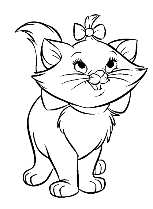 Marie de los Aristogatos para colorear - Imagui Marie de los Aristogatos para colorear - Imagui
