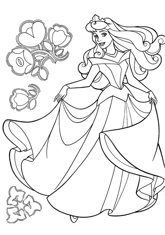 Desenhos e riscos de princesas | Desenhos para Colorir