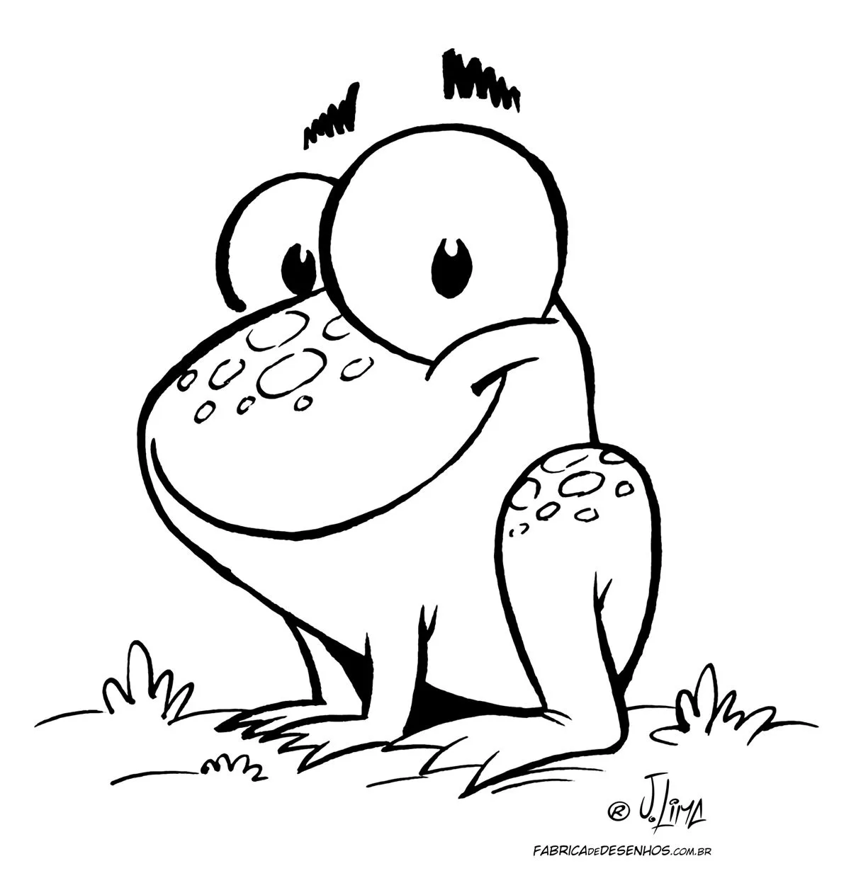 Sapos para colorear - Imagui