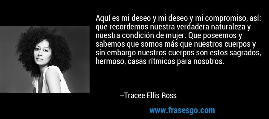 Aquí es mi deseo y mi deseo y mi compromiso, así: que record ...