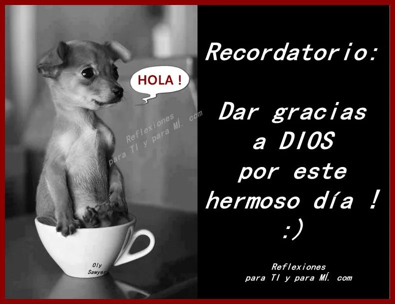 Buenos Deseos para TI y para MÍ: * Recordatorio: Dar gracias a ... Buenos Deseos para TI y para MÍ: * Recordatorio: Dar gracias a ...