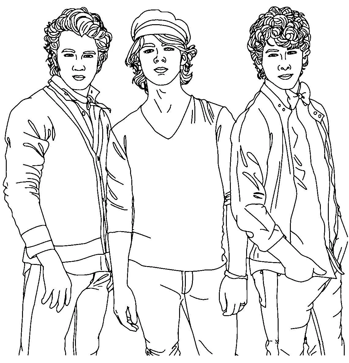 desicutijonas: Dibujos para colorear de Jonas brothers