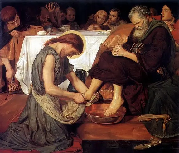 Desideria: LAVATORIO DE LOS PIES, de Ford Madox Brown Desideria: LAVATORIO DE LOS PIES, de Ford Madox Brown
