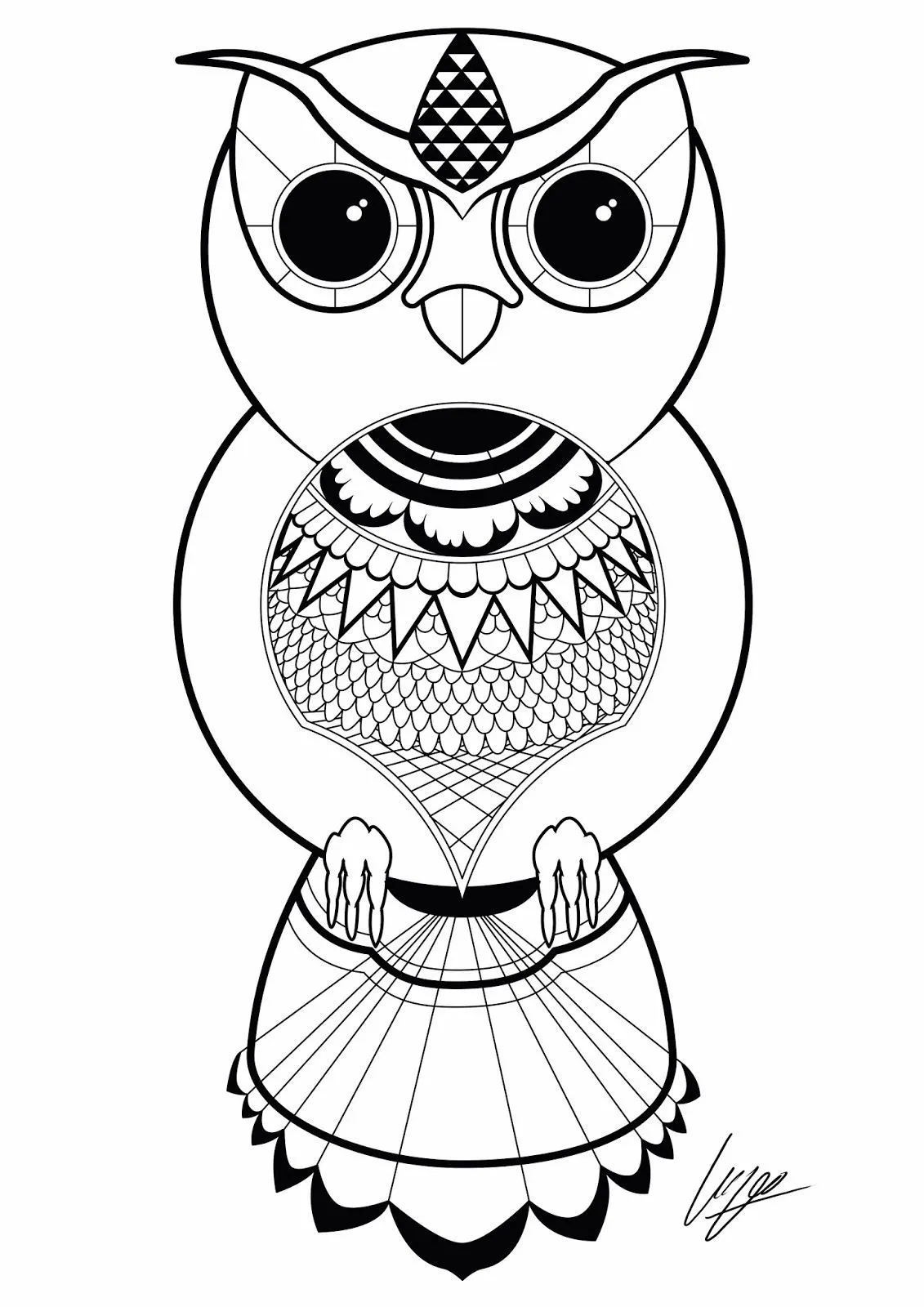 DesignTank: Owl Vector Design for Tattoo- Diseño de Búho Vectorial ...