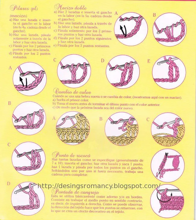 Puntadas de gancho para carpetas - Imagui