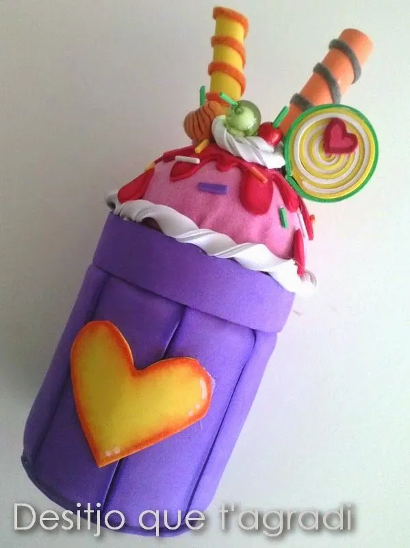 Desitjo que t'agradi: TARRO de CRISTAL DECORADO con GOMA EVA y ... Desitjo que t'agradi: TARRO de CRISTAL DECORADO con GOMA EVA y ...