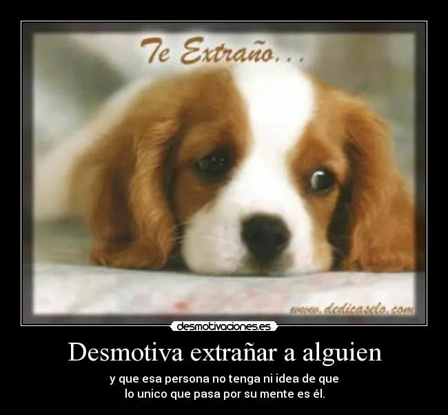 Desmotiva extrañar a alguien | Desmotivaciones Desmotiva extrañar a alguien | Desmotivaciones