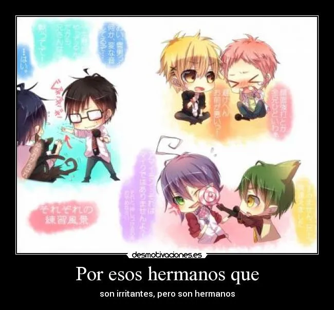 Desmotivaciones anime hermanos - Imagui