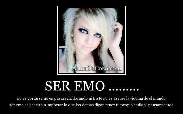 Desmotivaciones sobre chicos y chicas emo para compartir - Mil ...