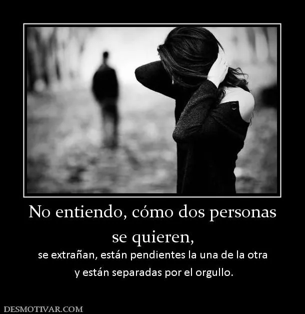 Desmotivaciones No entiendo, cómo dos personas se quieren, se ... Desmotivaciones No entiendo, cómo dos personas se quieren, se ...
