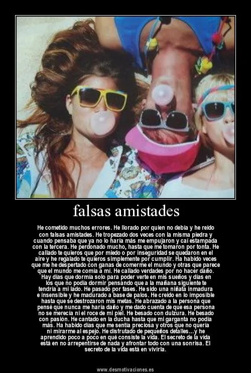 Desmotivaciones sobre las falsas amistades para descargar - Mil ... Desmotivaciones sobre las falsas amistades para descargar - Mil ...