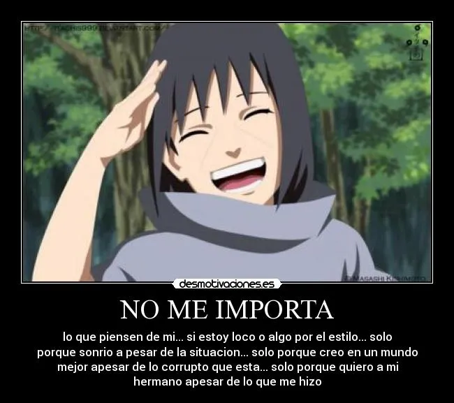 Itachi desmotivaciones odio - Imagui