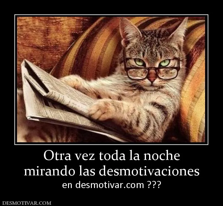 Desmotivaciones Otra vez toda la noche mirando las desmotivaciones ... Desmotivaciones Otra vez toda la noche mirando las desmotivaciones ...