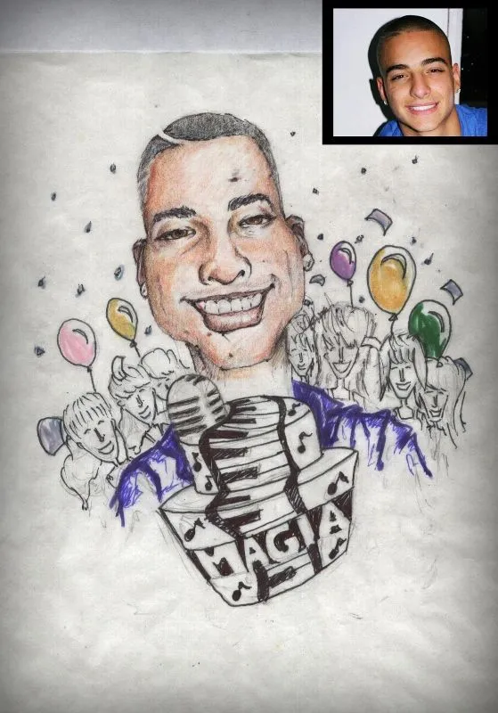 Desoqp Ink: Maluma - Caricatura (Encargo)