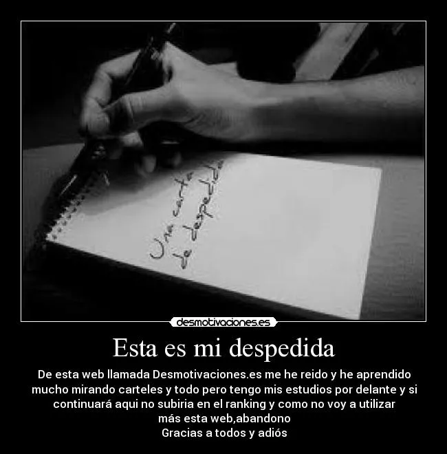 Carteles de Despedida Pag. 106 | Desmotivaciones Carteles de Despedida Pag. 106 | Desmotivaciones