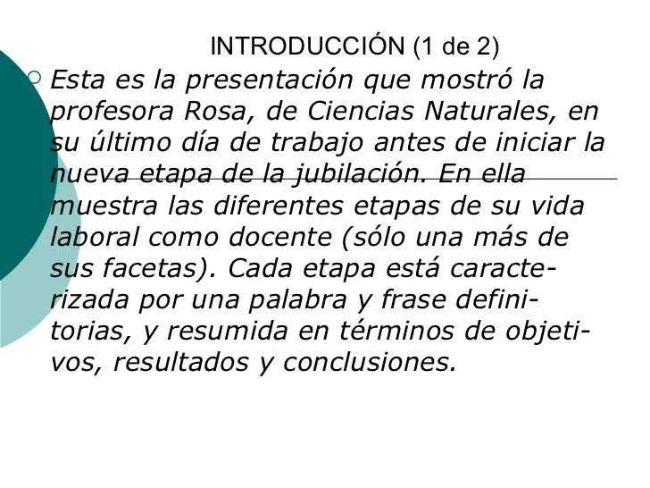 Despedida por jubilación de una profesora de Secundaria