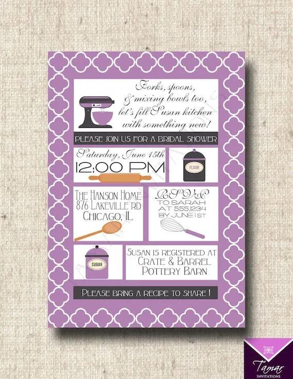 Despedida de soltera para imprimir invitación por TamarInvitations