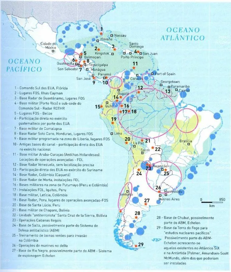 Despierta al futuro: 47 Bases extranjeras en Iberoamérica Despierta al futuro: 47 Bases extranjeras en Iberoamérica