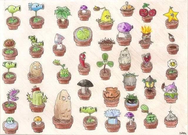 Dessin plantes vs zombies a colorier - Imagui Dessin plantes vs zombies a colorier - Imagui