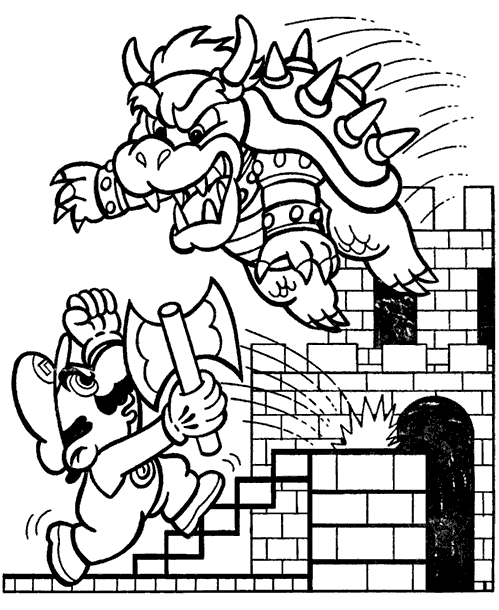 Dessins de Mario Bros à colorier