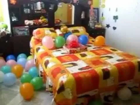 DETALLE DE MI CUMPLE/HABITACION DECORADA - YouTube