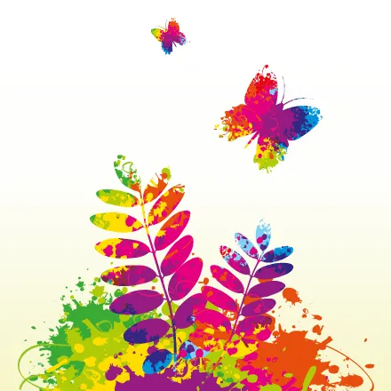 Detalle de naturaleza a todo color - Vector | Vector ClipArt