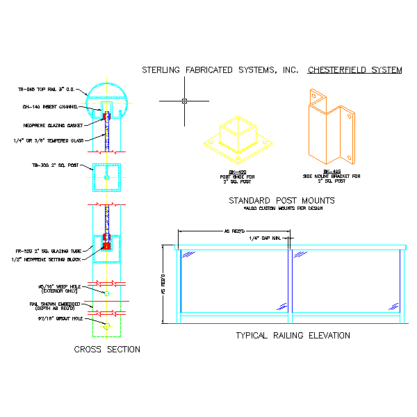 Detalles Constructivos en Autocad de barandas y barandillas, CAD y ... Detalles Constructivos en Autocad de barandas y barandillas, CAD y ...