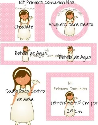 DETALLES Y DISEÑO DEL AGUILA: KIT PRIMERA COMUNION NIÑA