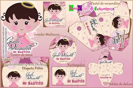 Detalles e invitaciones x Letici@ B.: Kit Bautizo Para Niña Angelita Detalles e invitaciones x Letici@ B.: Kit Bautizo Para Niña Angelita