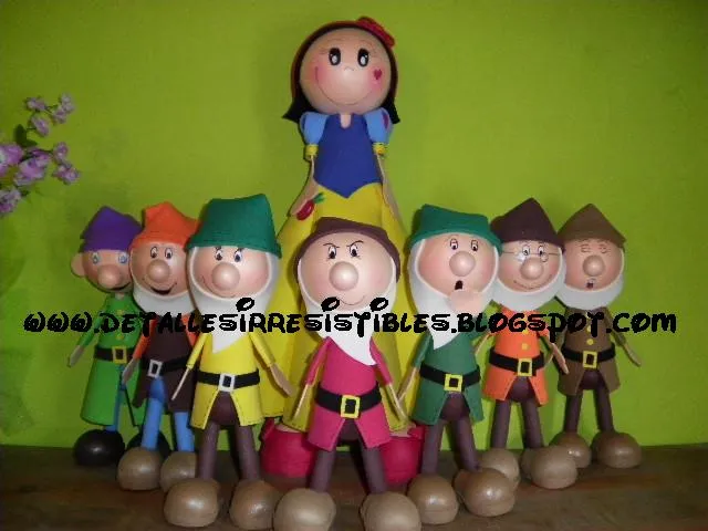 DETALLES IRRESISTIBLES: BLANCANIEVES Y LOS 7 ENANITOS LLEGARONNN!! DETALLES IRRESISTIBLES: BLANCANIEVES Y LOS 7 ENANITOS LLEGARONNN!!