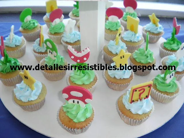DETALLES IRRESISTIBLES: PASTEL Y KEKIS DE SUPER MARIO BROS. DETALLES IRRESISTIBLES: PASTEL Y KEKIS DE SUPER MARIO BROS.