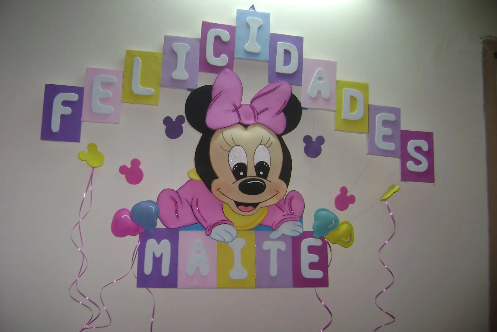 Goma eva minie y mikey bebé - Imagui