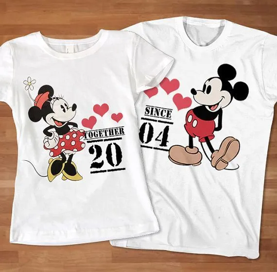 Love Mickey Minnie Couple TShirt Custom TShirt by Sarimbittees ...