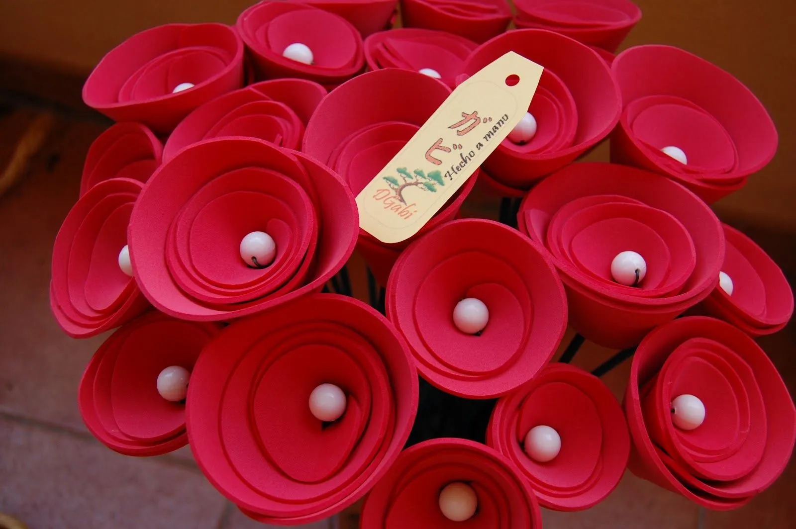 Los Detallitos DGabi: Ramo de flores de goma Eva Los Detallitos DGabi: Ramo de flores de goma Eva