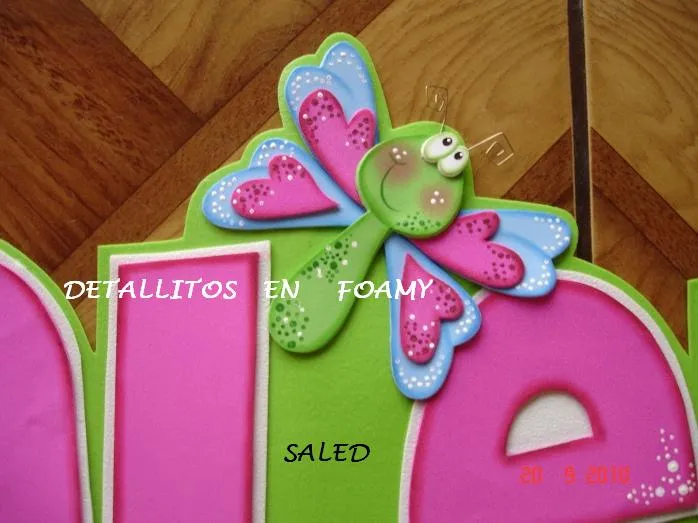 DETALLITOS EN FOMY*: NUEVOS TRABAJOS!!!