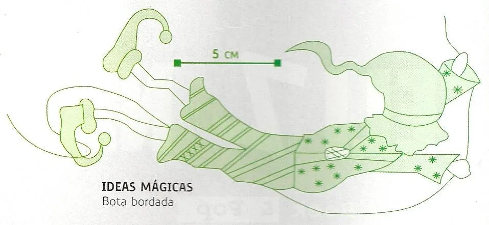 Detodomanualidades: Manualidad, Bota bordada para navidad