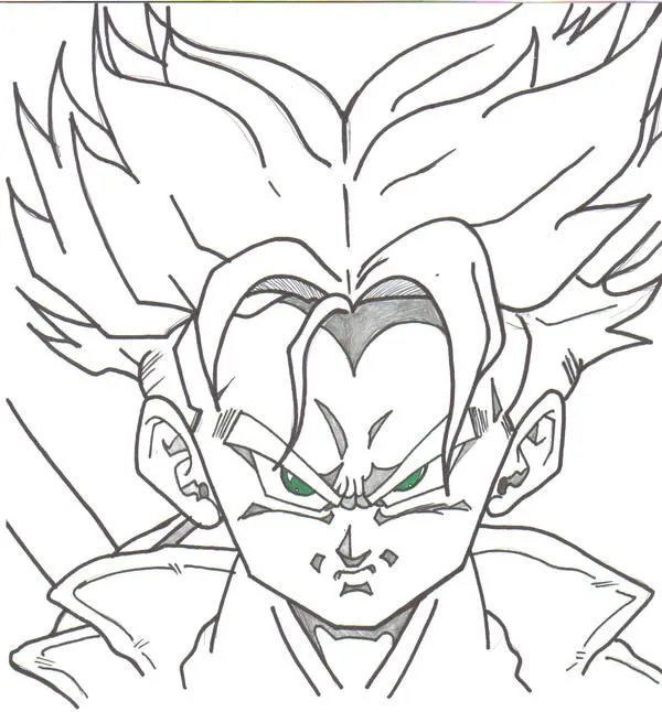 Dragon Ball Z bardock para colorear - Imagui